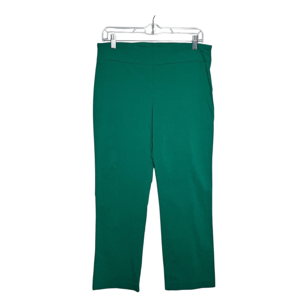 Attyre New York Womens‎ Emerald Green Pull On Straight Leg Dress Pants Size 10